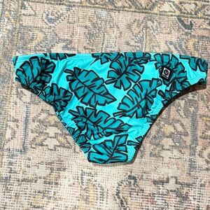 Jolyn Tropical Leaf Print Bikini Bottom